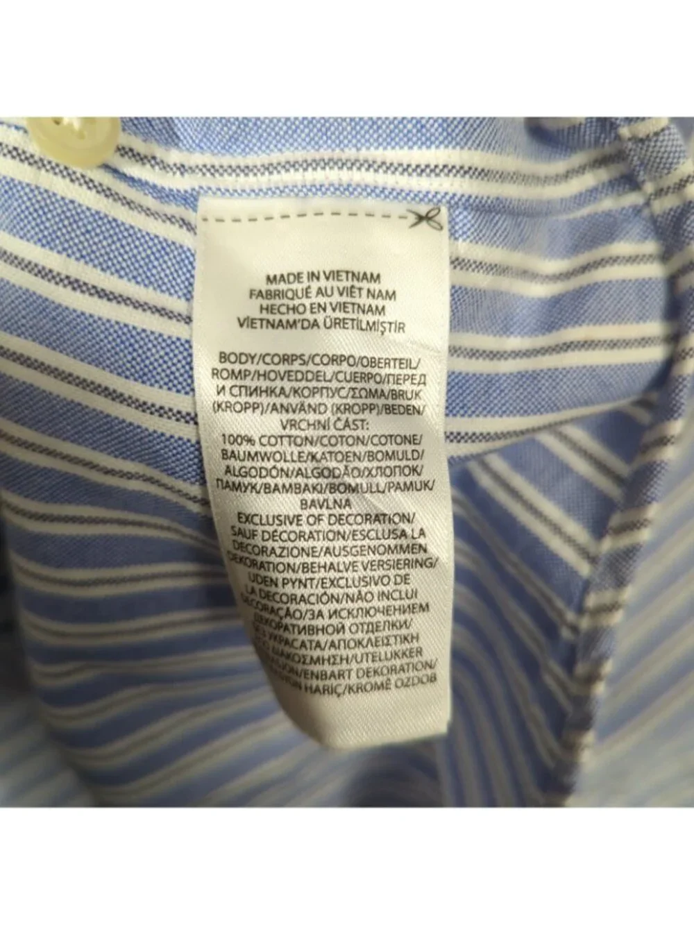 Polo Ralph Lauren Shirt Men's XXL Blue Classic Fit Striped Oxford Fun Shirt OCBD